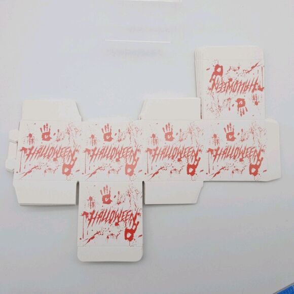 12-Pack Halloween Small Candy Boxes Blood Fingerprints Party Decorations, 2.75" - Picture 1 of 3